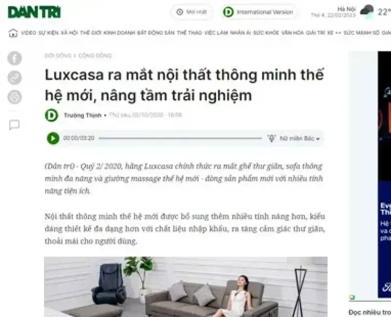 Hình ảnh Dantri: Nội thất thông minh nâng tầm trải nghiệm