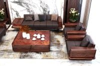 Ghế sofa gỗ óc chó SG05