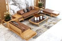 Bộ sofa gỗ sồi SG04