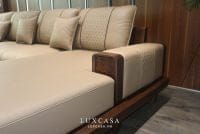 tay tựa ghế sofa gỗ óc chó SG12